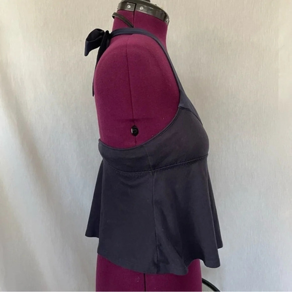 Colcci Navy Blue Tie Up Halter Top - Picture 7 of 8